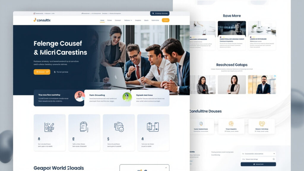 Le thème consultix pour sites de conseil
